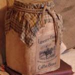Primitive Coffee Jar