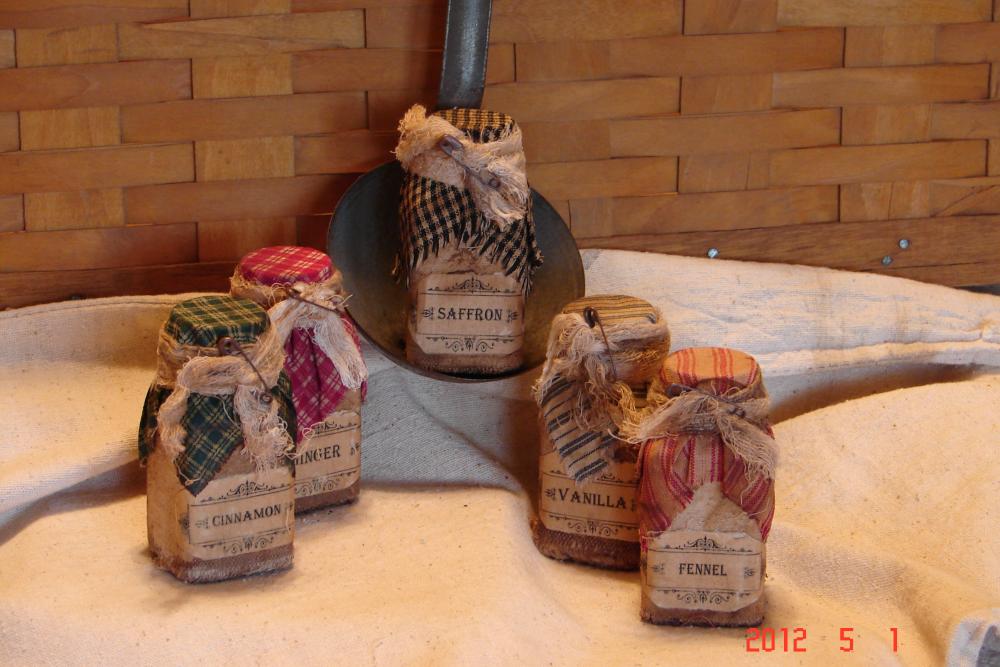 Primitive Spice Jars Set of 5