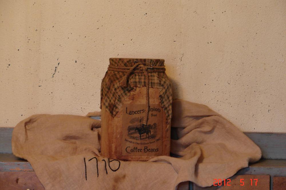 Primitive Coffee Jar